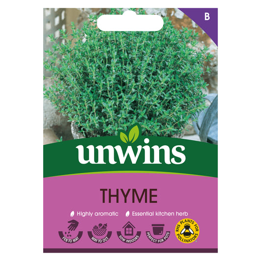 Unwins Thyme Seeds front of pack