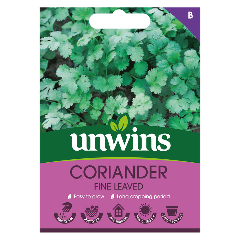 Unwins Coriander Fine Leaved Seeds