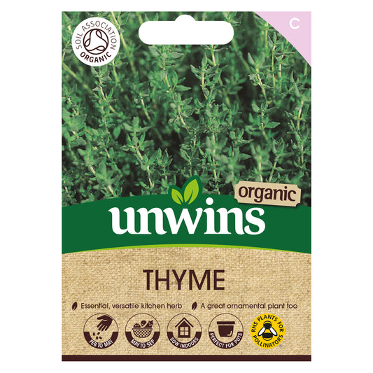 Unwins Organic Thyme Seeds front of pack