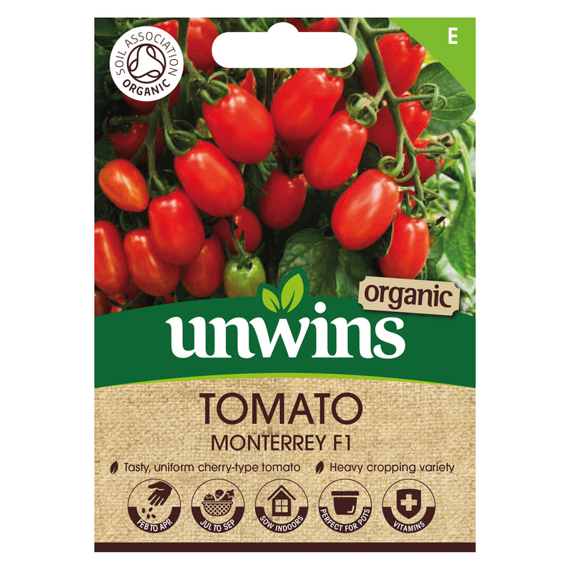 Unwins Organic Cherry Tomato Monterrey F1 Seeds