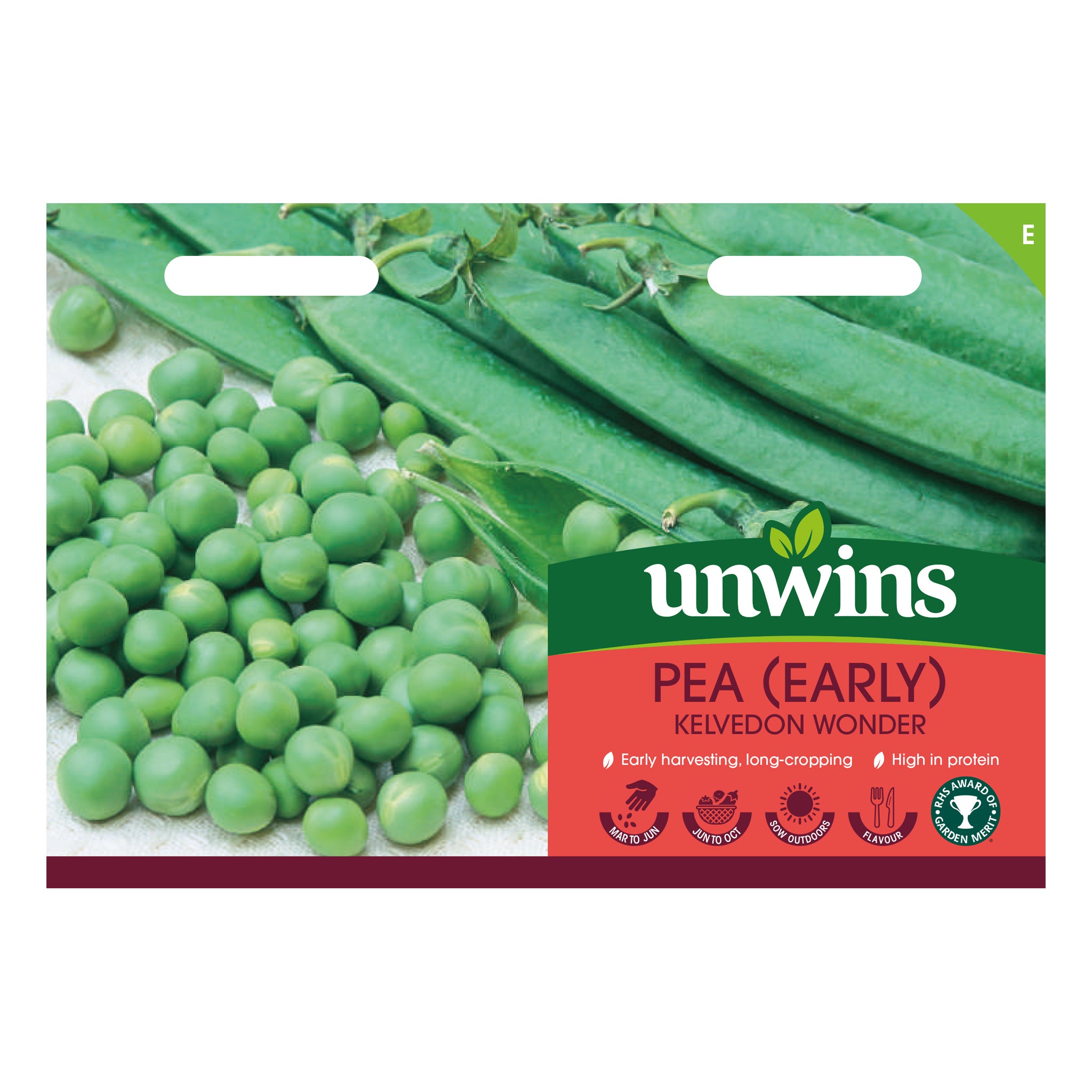 Unwins Early Pea Kelvedon Wonder Seeds