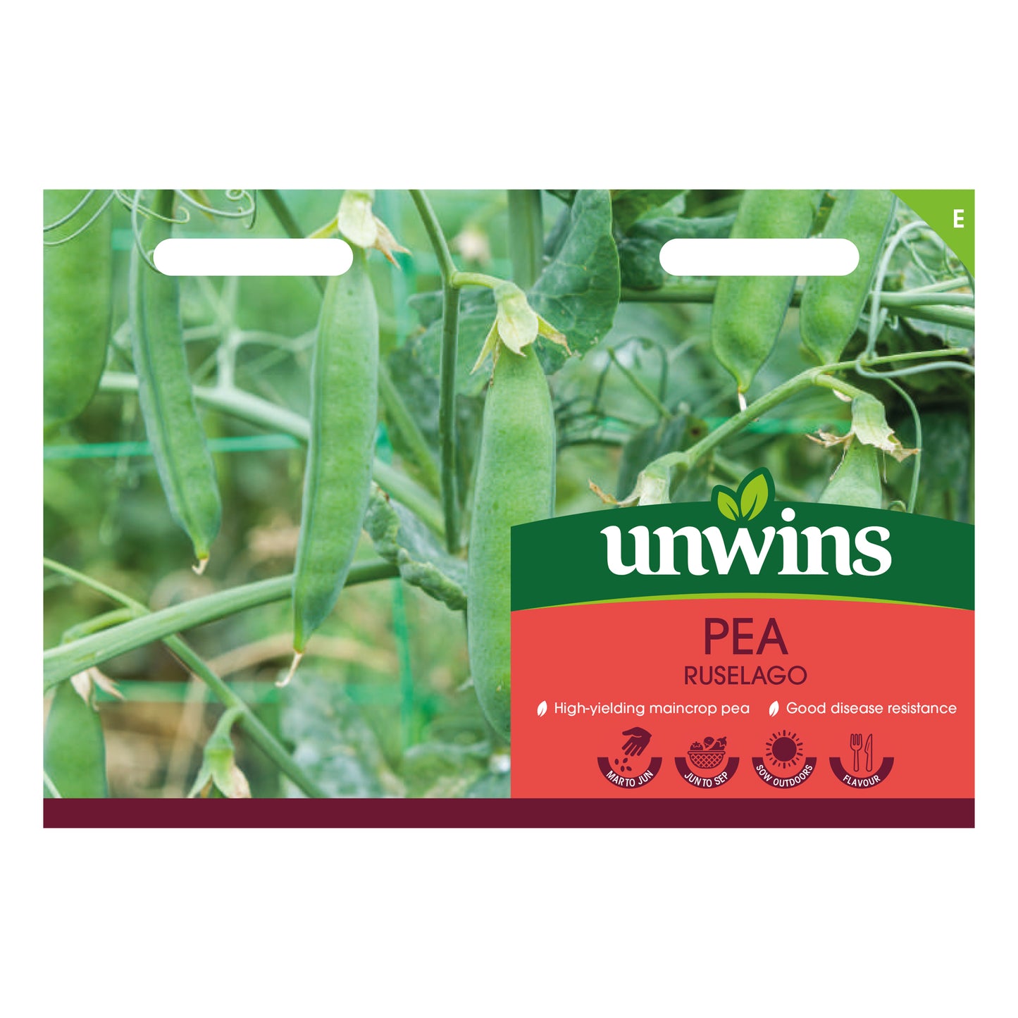 Unwins Pea Ruselago Seeds front of pack