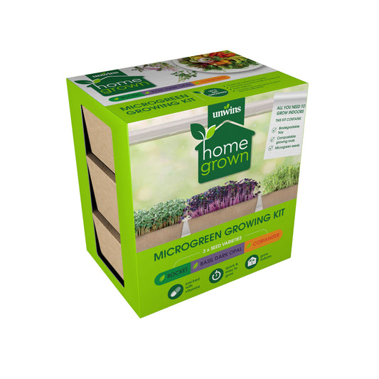 Unwins Homegrown Microgreen Growing Kit Front of Pack